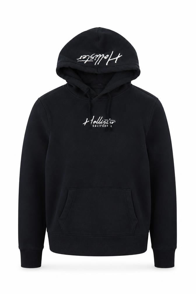 Mens UK Size S Hollister Black Pullover Hoodie