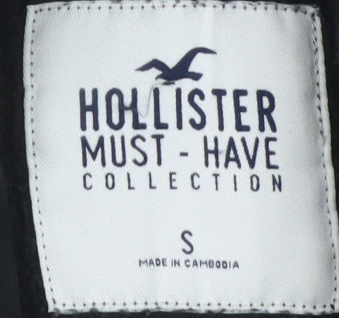 Mens UK Size S Hollister Black Pullover Hoodie