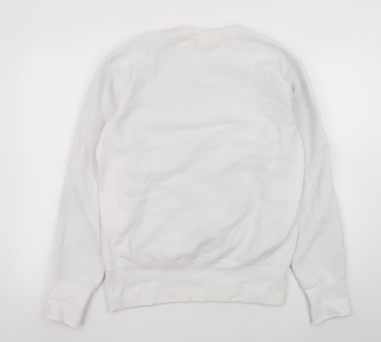 Mens UK Size S Champion White Pullover Sweatshirt