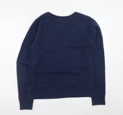 Womens UK Size M Abercrombie & Fitch Blue Pullover Sweatshirt