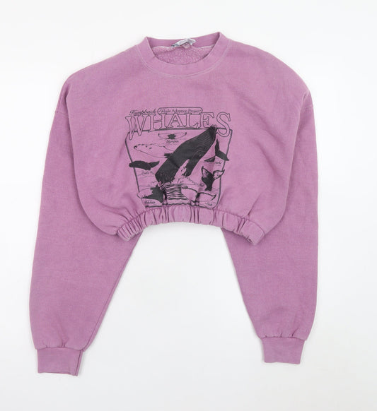Womens UK Size XL Lee Purple Pullover Sweatshirt
