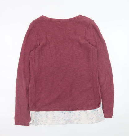 Womens UK Size 8 FatFace Pink Pullover Jumper