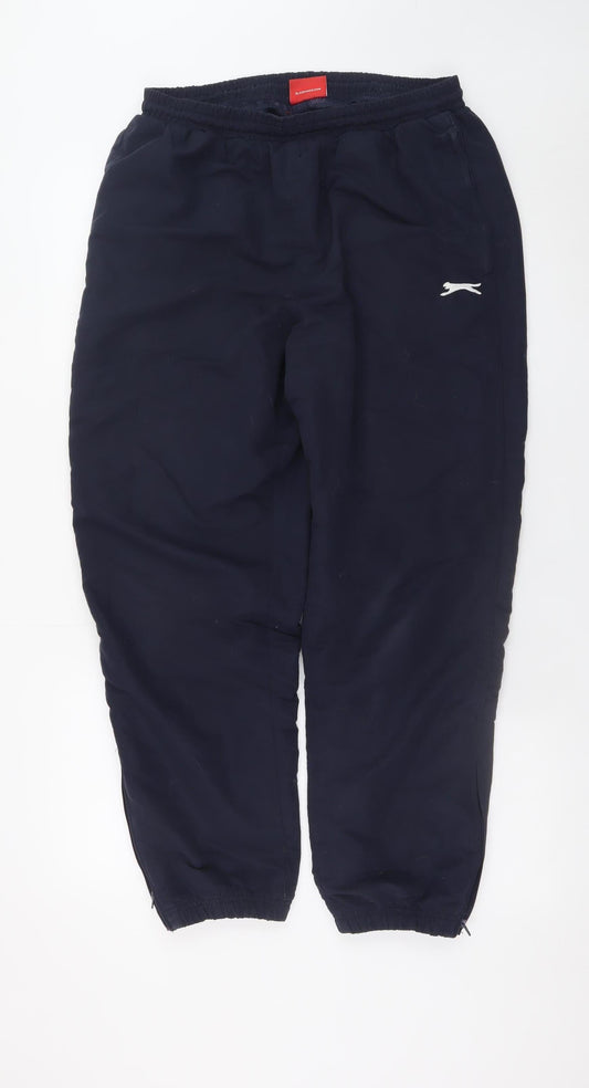 Womens UK Size L Slazenger Regular Fit Jogger Blue Trousers