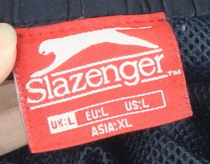 Womens UK Size L Slazenger Regular Fit Jogger Blue Trousers