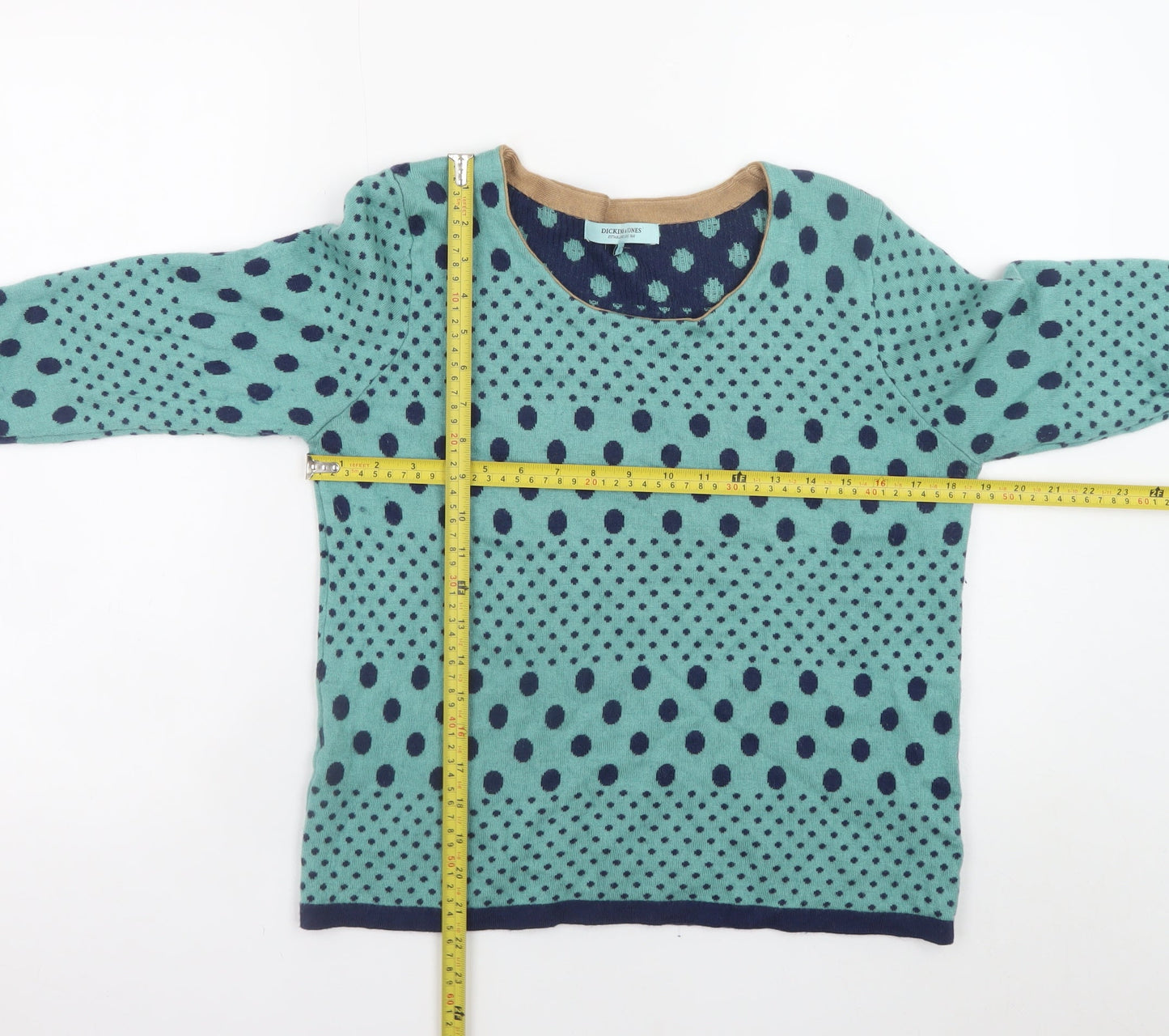 Womens UK Size L Dickins & Jones Blue Pullover Jumper