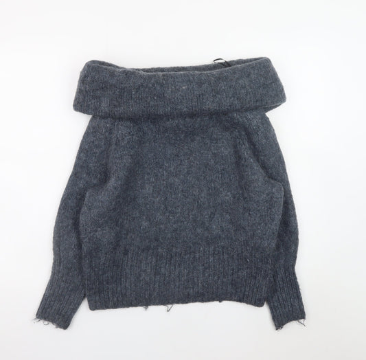 Womens UK Size S H&M Grey Pullover Jumper