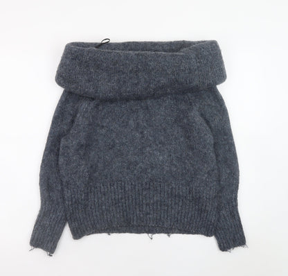 Womens UK Size S H&M Grey Pullover Jumper