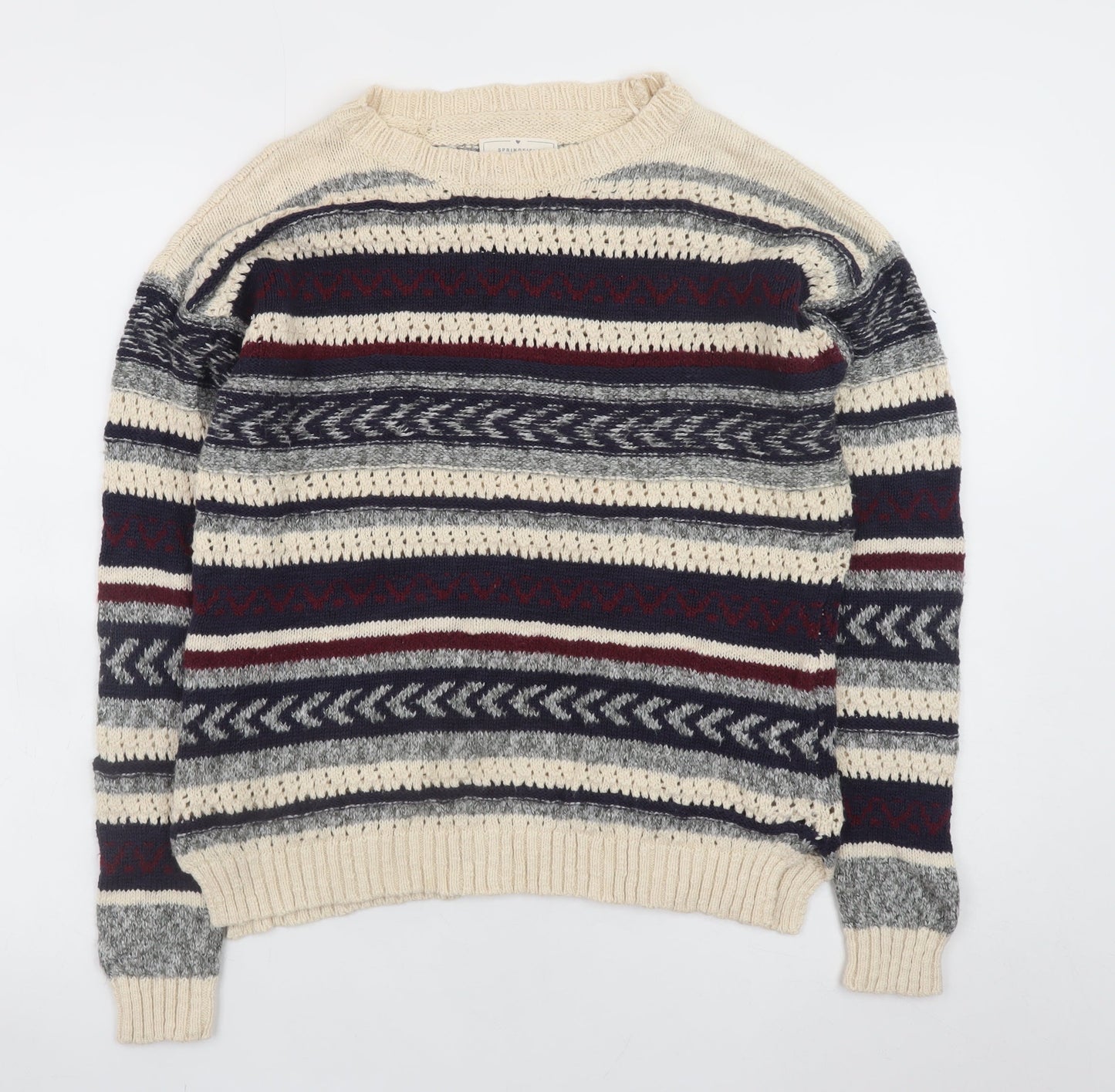 Womens UK Size 12 Springfield Multicoloured Pullover Jumper