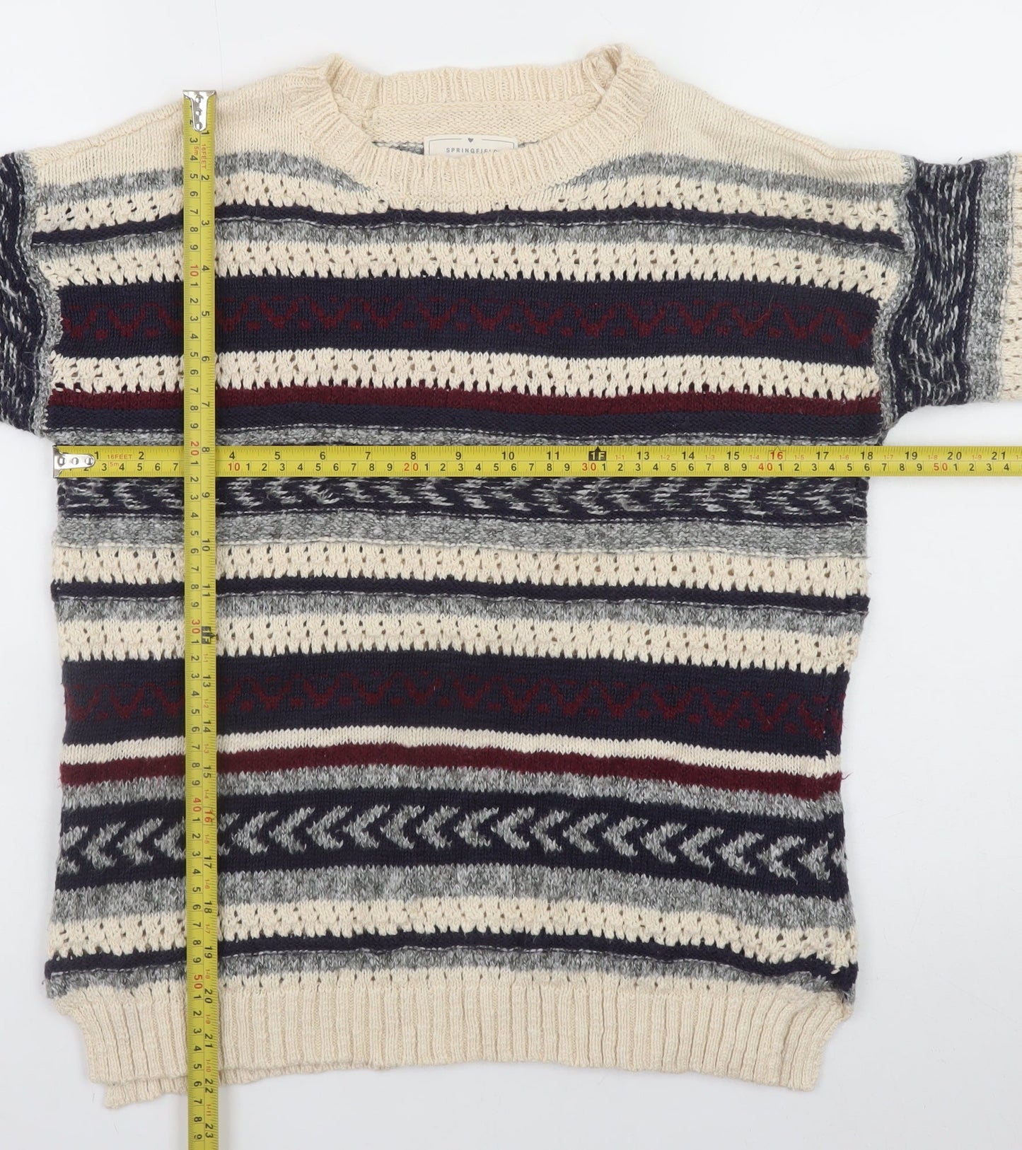 Womens UK Size 12 Springfield Multicoloured Pullover Jumper