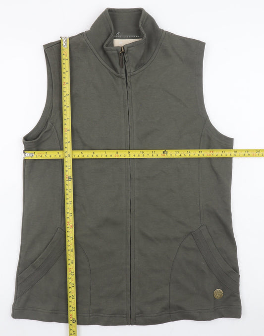 Womens UK Size 10 DASH Green Basic Jacket
