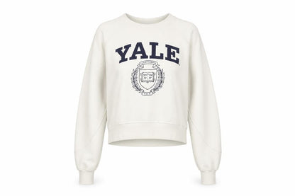 Womens UK Size XS Yale University Ivory Pullover Sweatshirt