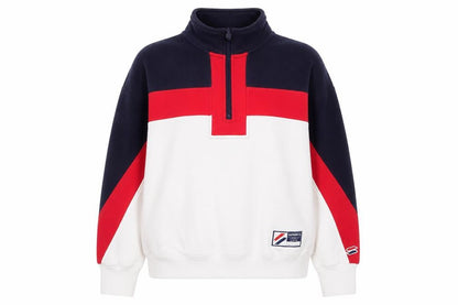 Superdry Women Multicoloured 1/2 Zip Fleece Jacket Size 12