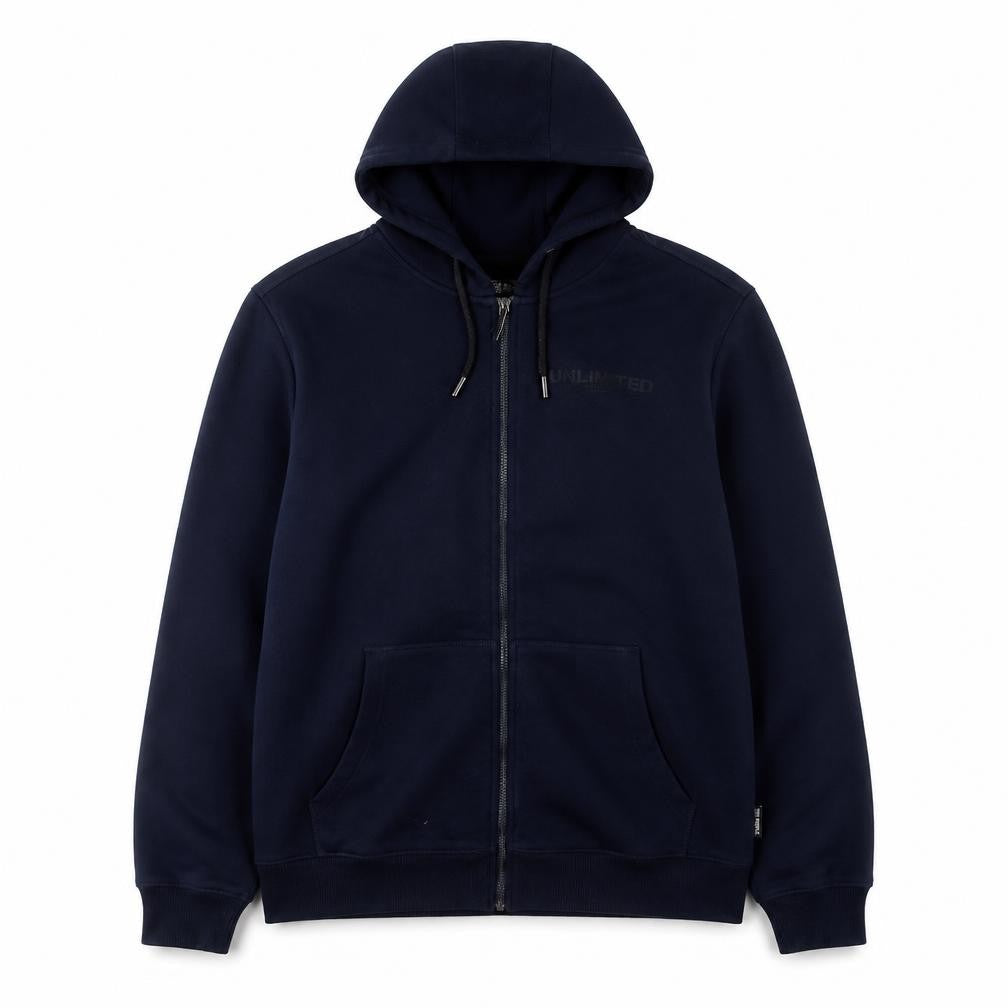 Mens UK Size L The People Rep Blue Full Zip Hoodie