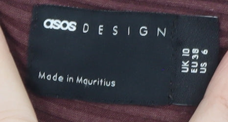 Womens UK Size 10 ASOS DESIGN Bodycon Dress