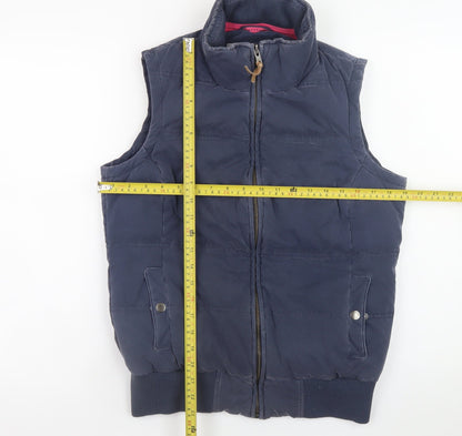 Womens UK Size 10 Fat Face Blue Puffer Jacket