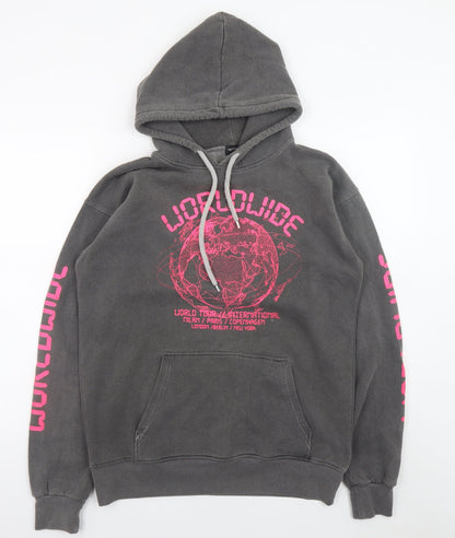 Womens UK Size S PRETTYLITTLETHING Grey Pullover Hoodie