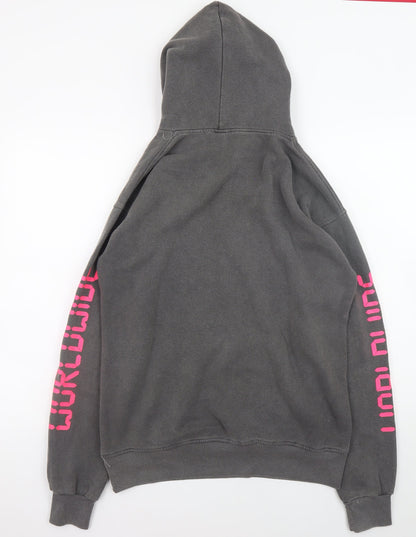 Womens UK Size S PRETTYLITTLETHING Grey Pullover Hoodie