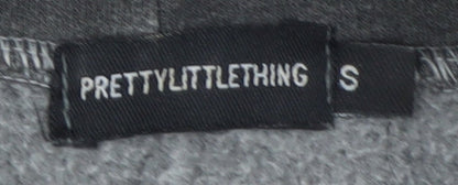 Womens UK Size S PRETTYLITTLETHING Grey Pullover Hoodie