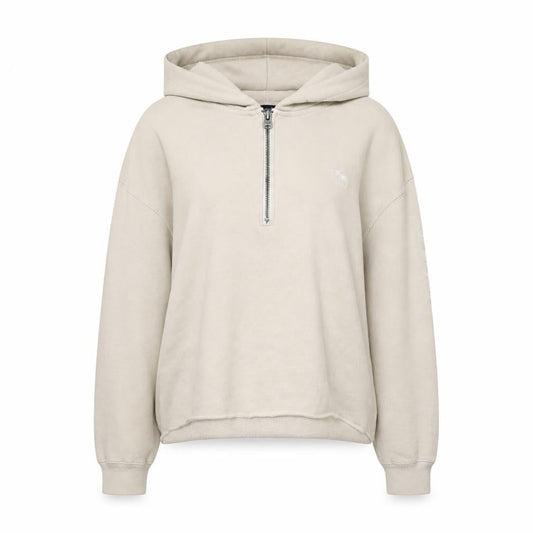 Womens UK Size S Abercrombie & Fitch Beige Pullover Hoodie