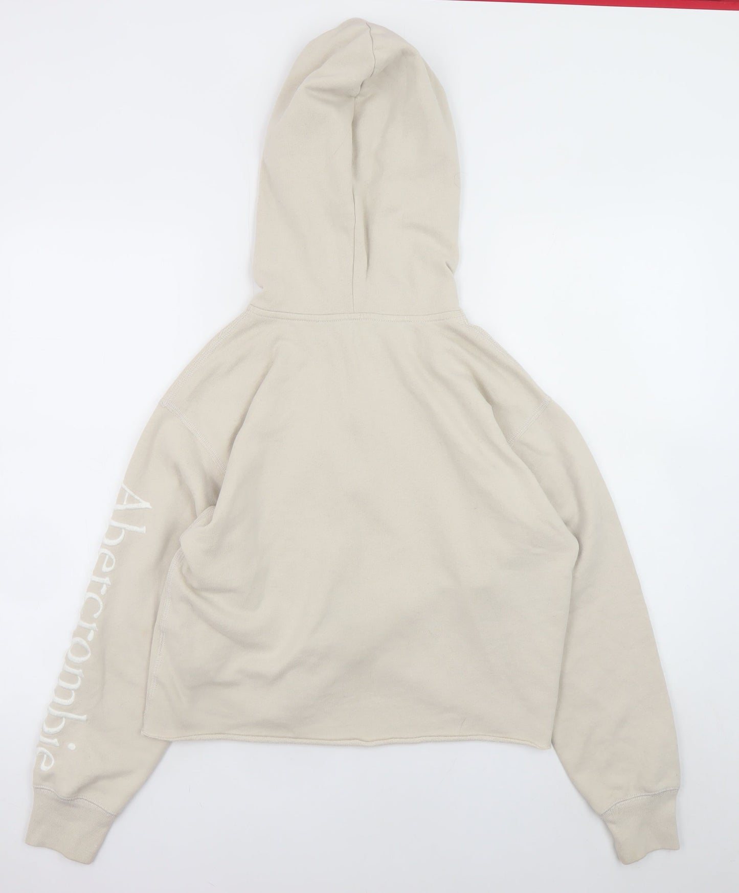 Womens UK Size S Abercrombie & Fitch Beige Pullover Hoodie