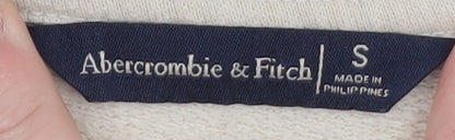 Womens UK Size S Abercrombie & Fitch Beige Pullover Hoodie