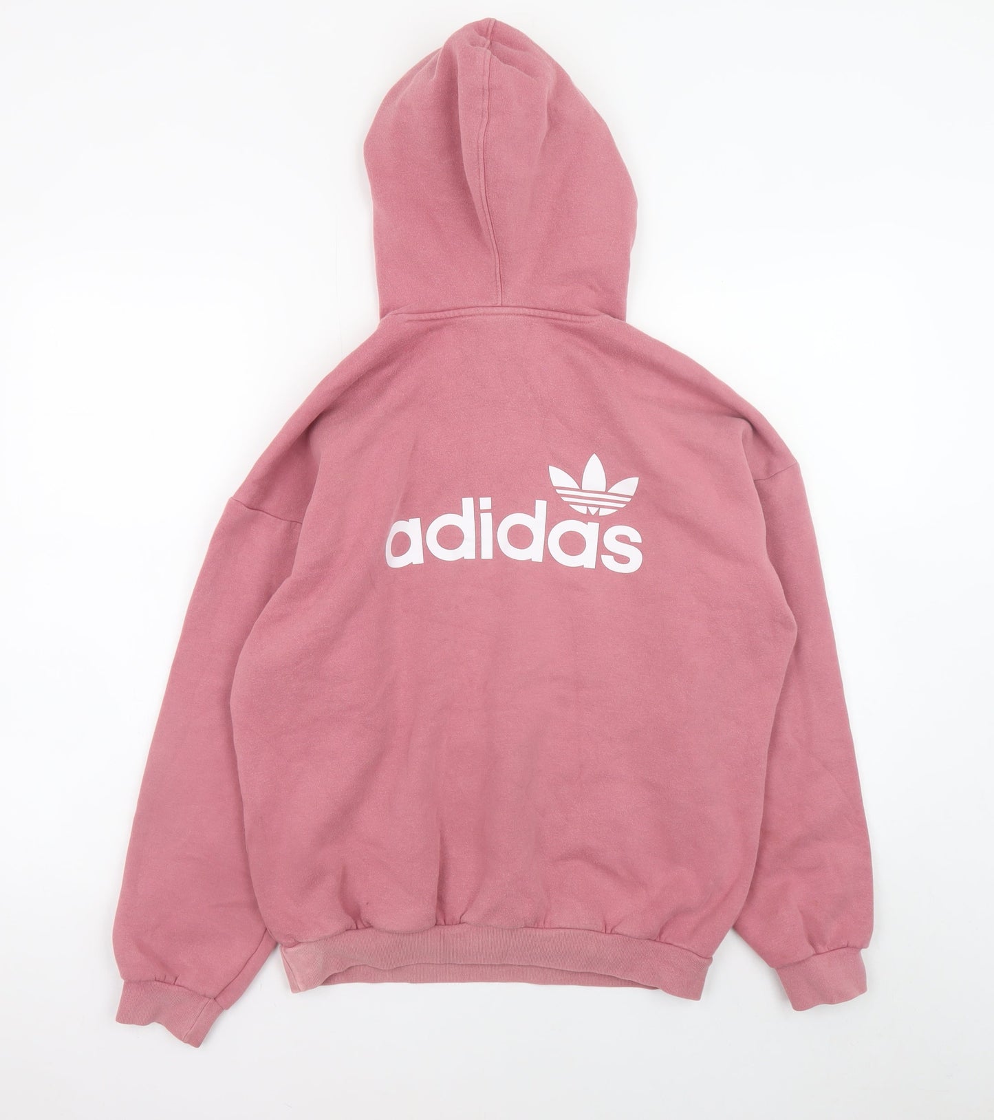 Womens UK Size 14 adidas Pink Pullover Hoodie