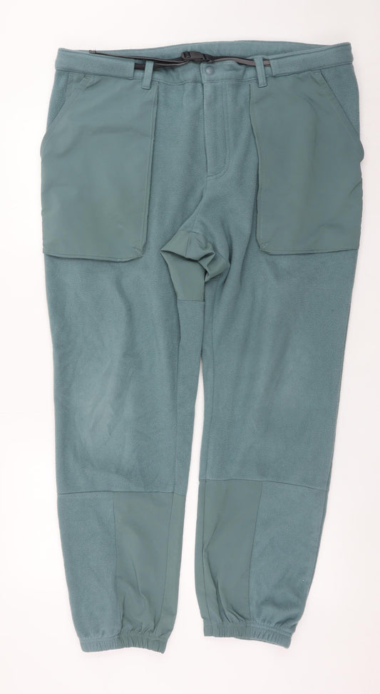 Mens UK Size 38 Columbia Regular Fit Cargo Green Trousers