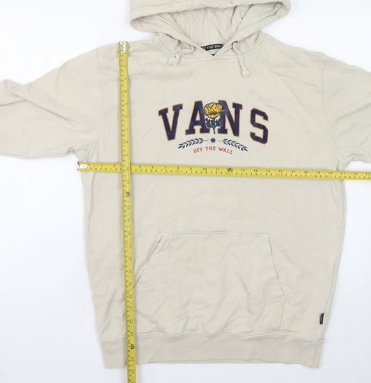 Mens UK Size S VANS Beige Pullover Hoodie