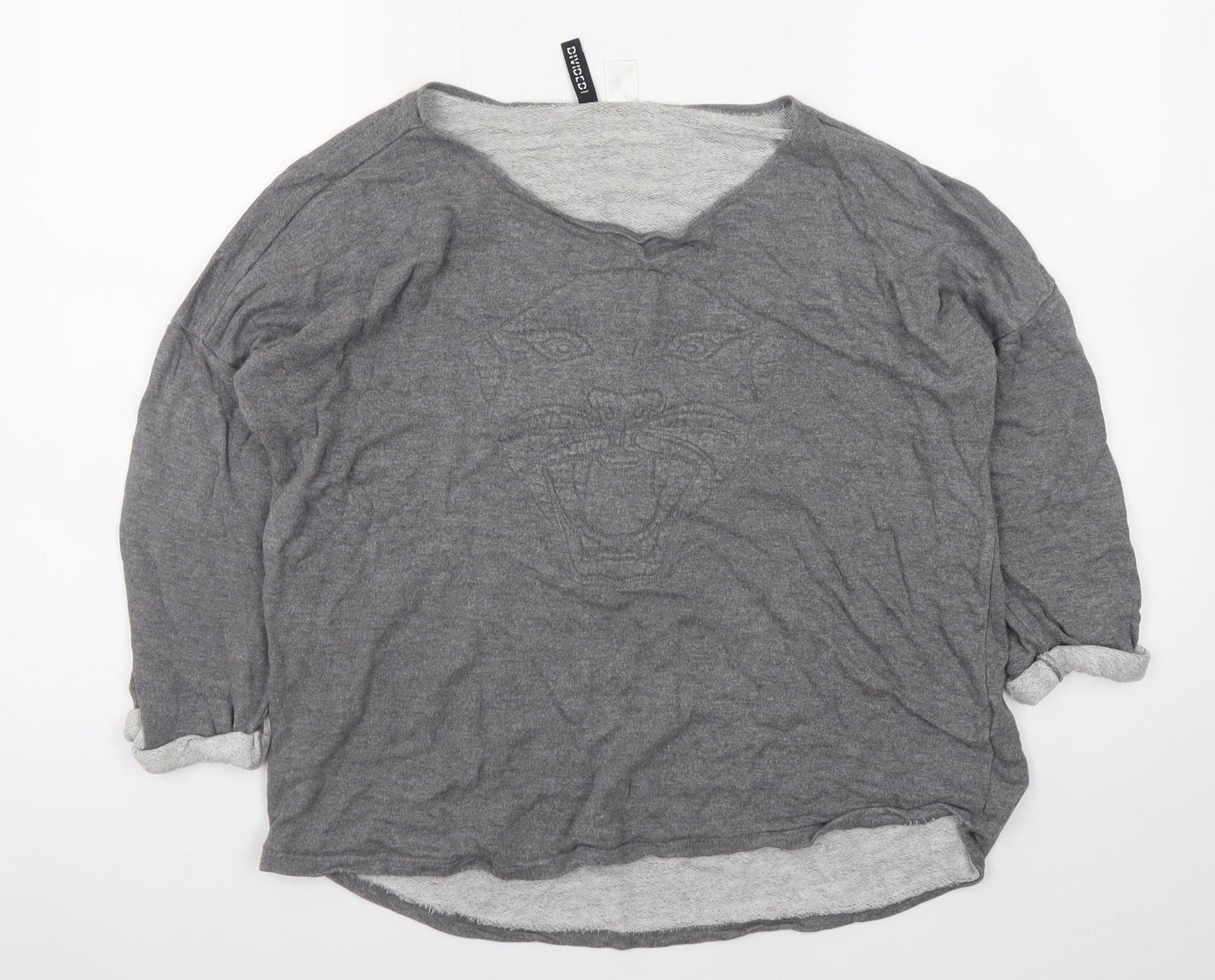 Womens UK Size L H&M Grey Pullover Sweatshirt