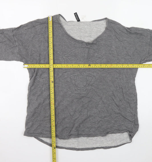 Womens UK Size L H&M Grey Pullover Sweatshirt