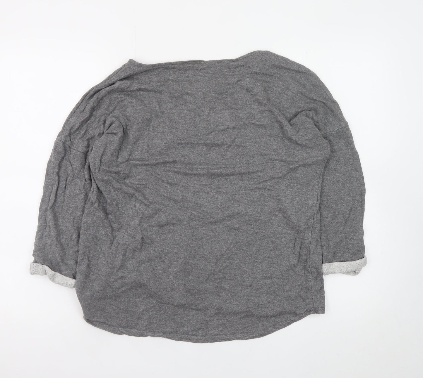 Womens UK Size L H&M Grey Pullover Sweatshirt