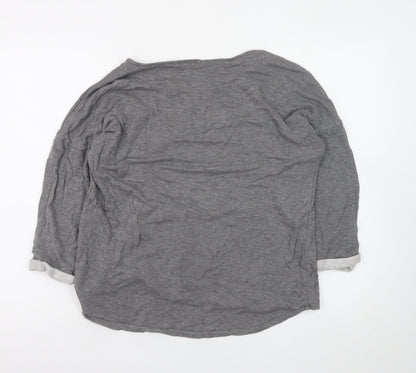 Womens UK Size L H&M Grey Pullover Sweatshirt
