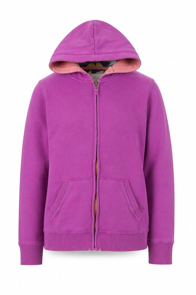 Front view of Johnnie B girls’ pink full zip hoodie 16 years cotton blend
