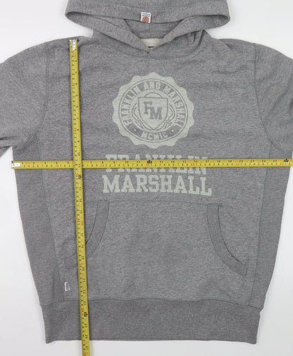 Mens UK Size 2XL Franklin & Marshall Grey Pullover Hoodie