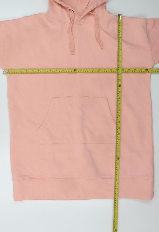 Womens UK Size L City Comfort Pink Tunic Hoodie