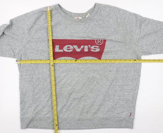 Mens UK Size 3XL Levi's Grey Pullover Sweatshirt