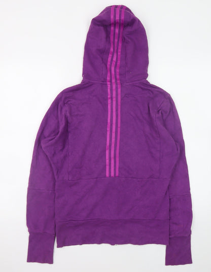 Girls UK Size 13-14 Years adidas Purple Full Zip Hoodie