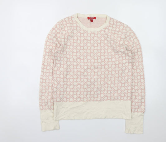 Womens UK Size XL GUESS Pink Pullover Jumper