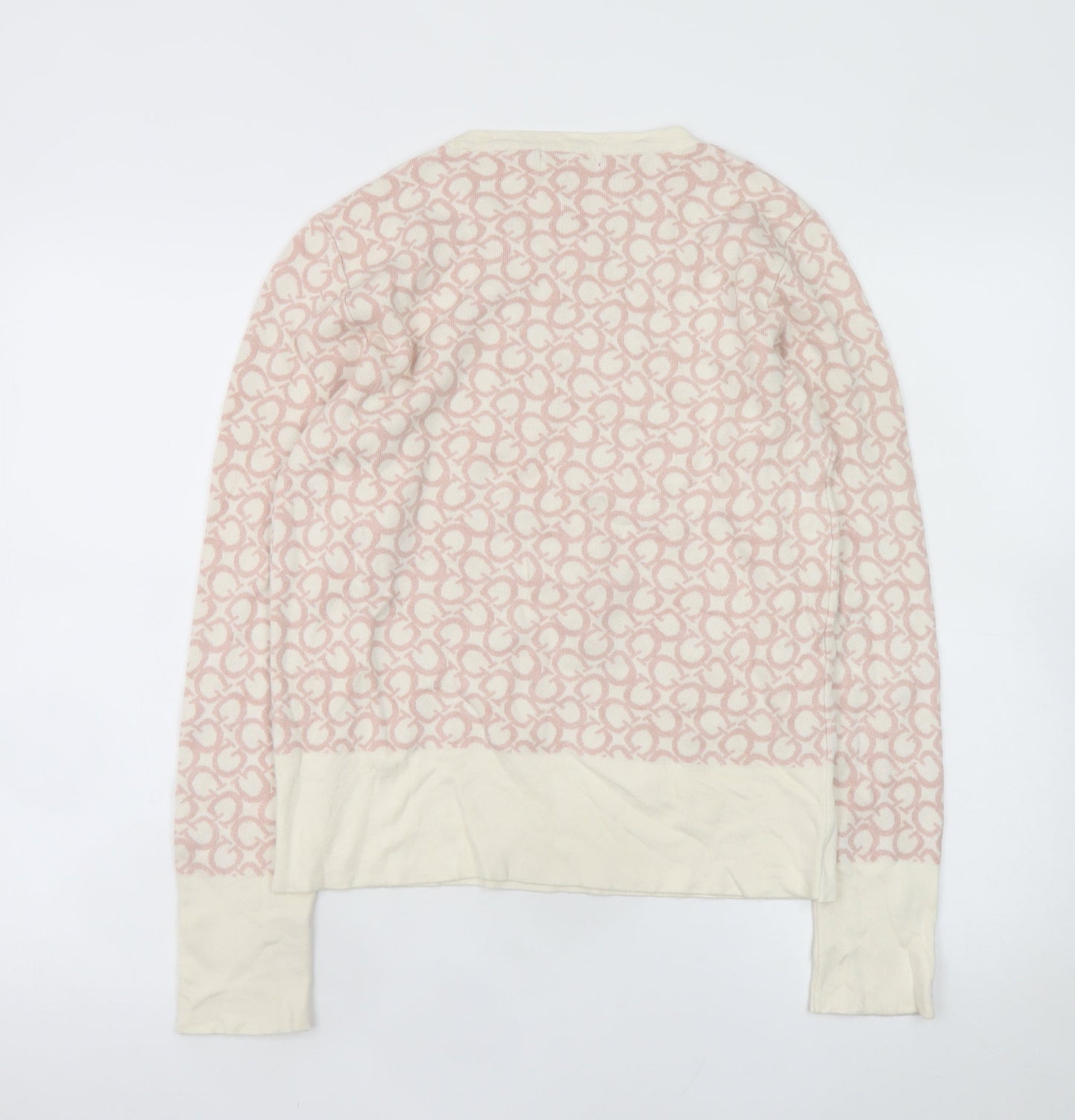 Womens UK Size XL GUESS Pink Pullover Jumper