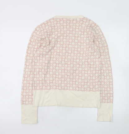 Womens UK Size XL GUESS Pink Pullover Jumper