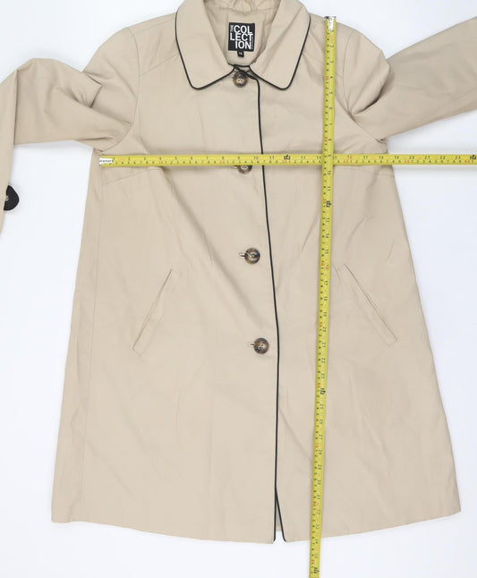Womens UK Size 10 Debenhams Beige Trench Coat