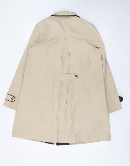 Womens UK Size 10 Debenhams Beige Trench Coat