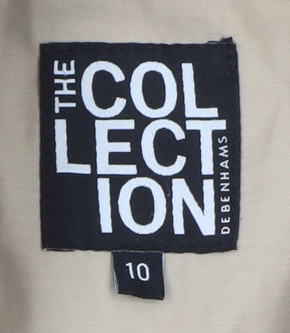 Womens UK Size 10 Debenhams Beige Trench Coat