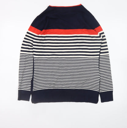 Womens UK Size S ISLE Blue Pullover Jumper