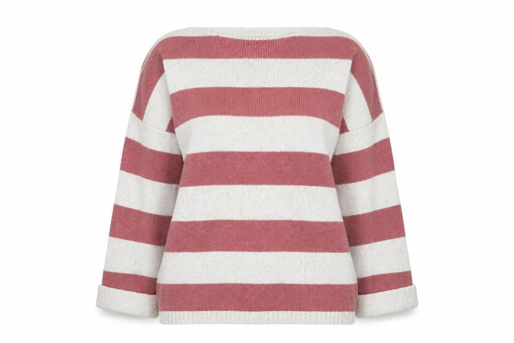 FatFace Womens Multicoloured Stripe Cotton Wool Jumper Size 10