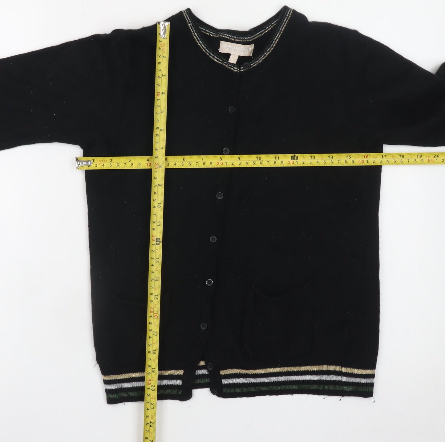 Womens UK Size L Benedetta B Black Cardigan Jumper