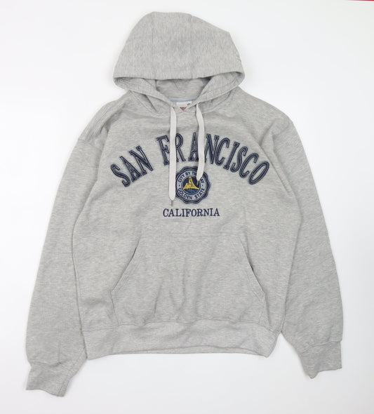 Mens UK Size M Dimco Apparel Grey Pullover Hoodie