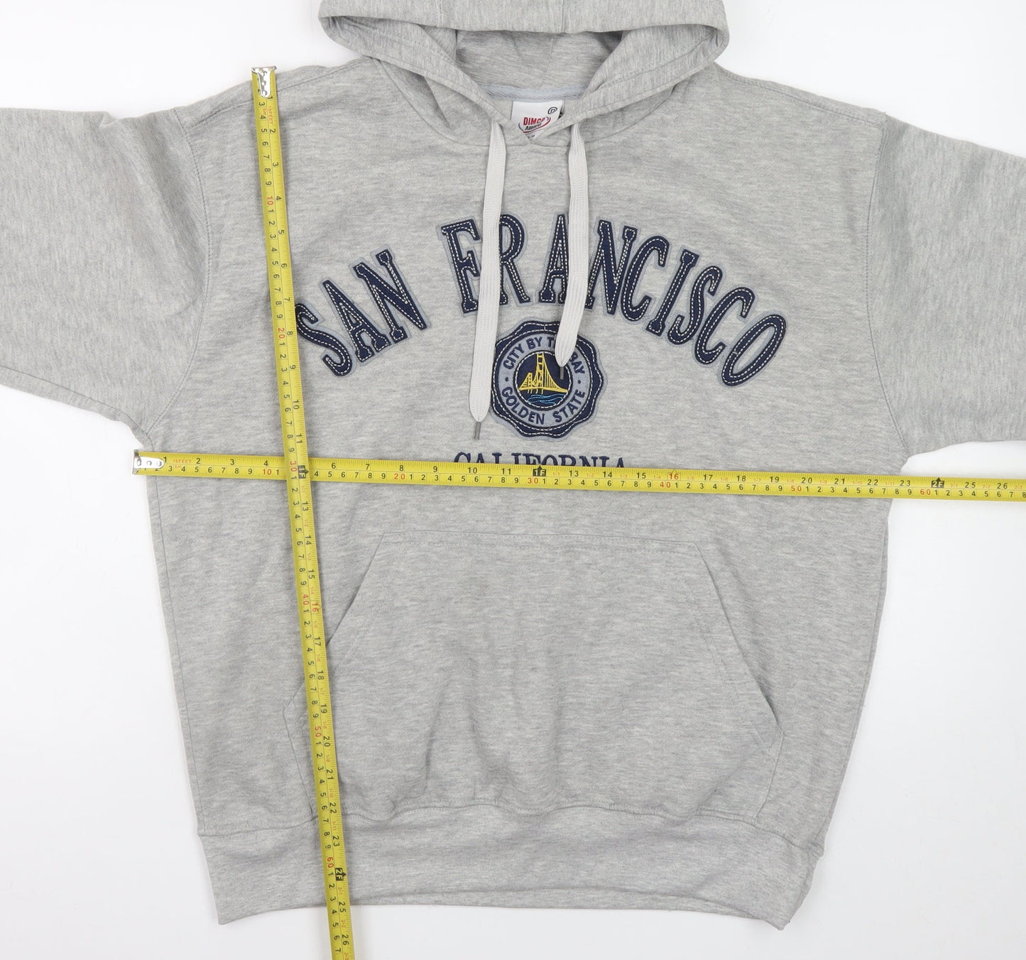 Mens UK Size M Dimco Apparel Grey Pullover Hoodie