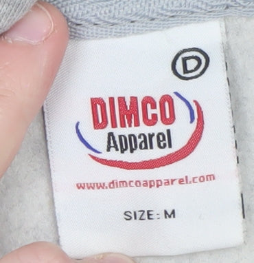 Mens UK Size M Dimco Apparel Grey Pullover Hoodie