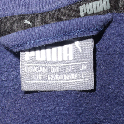Mens UK Size L PUMA Blue Full Zip Hoodie